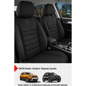 Oniks Tay Tüyü Oto Koltuk Kılıfı-(Dacia Sandero-Stepway-Duster Uyumlu)