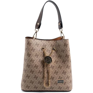 Silver & Polo Koyu Bej - Kahve SP967 Kadın Çapraz Çanta