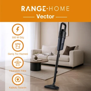Range Vector Kablolu Dik Süpürge