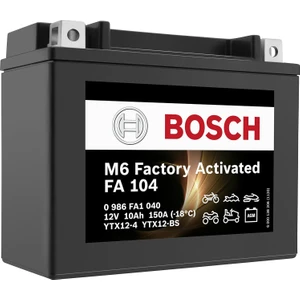 M6014 Sym GTS250 YTX12 Bs Motosiklet Akü Bosch YTX12