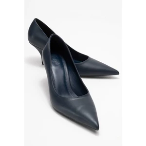 Marcus Lacivert Cilt Kadın Topuklu Ayakkabı