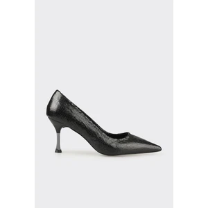 Siyah Kadın Stiletto