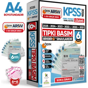 İnformal Yayınları 2026 KPSS Lisans ÖSYM Çıkmış Soru Tıpkı Basım 6lı Deneme Paketi Video Çözümlü Türkiye Geneli