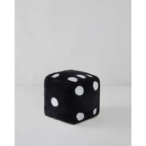 Dice Dekoratif Kırlent 20X20 cm Siyah - Beyaz