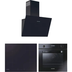 HOT3051BI/E Siyah Ankastre Set – Yeni Seri Vitroseramik Ocak ve Fanlı Fırın, Çocuk Kilidi, A Enerji Sınıfı