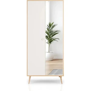 Aden Aynalı Gardırop / Elbise Dolabı / Iki Kapaklı Gardırop