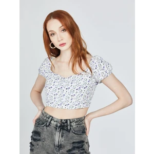 2027239 Kadın Blouse Short Sleeve