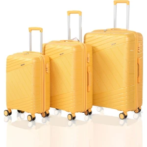 Polipropilen Kırılmaz Üçlü Valiz Seti