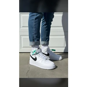 Nike Air Force Beyaz - Siyah Unisex Sneaker Spor Ayakkabı