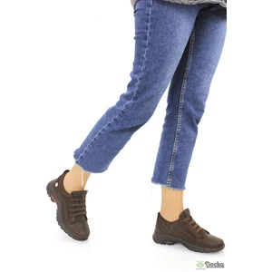 Kadın Kışlık Spor Tarz Ortopedik Hakiki Deri Bağcıksız Ayakkabı M26/KA3465