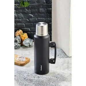 1.5 Litre Çift Katlı Çelik Termos-24 Saat Sıcak, 48 Saat Soğuk, Kulplu (Kamp, Piknik, Ofis, Seyahat)