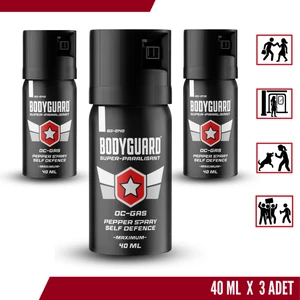 Biber Gazı Sprey 40ML Bodyguard (Göz Yaşartıcı Sprey) 3 Adet