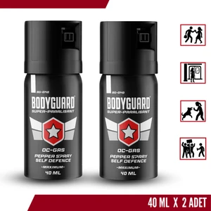 Biber Gazı Sprey 40ML Bodyguard (Göz Yaşartıcı Sprey) 2 Adet