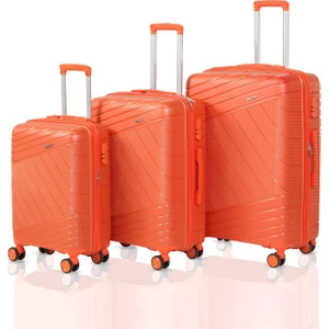 Polipropilen Kırılmaz Üçlü Valiz Seti