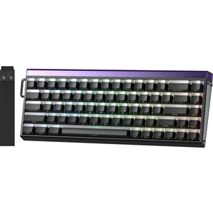 Hero 68 He Manyetik Klavye Rapid Trigger Jade King Switch 8000Hz RGB Neon TKL Hot Swap Oyuncu Klavyesi Siyah