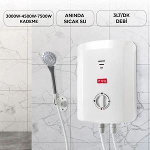 K 7008 Ekvator Ani Su Isıtıcı 7000 W Güç 8 Litre Kapasite ile Hızlı Isıtma