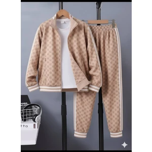 Triko Erkek Çocuk Üçlü Eşofman Takımı - Body - Hırka - Pantolon