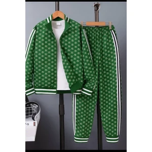 Triko Erkek Çocuk Üçlü Eşofman Takımı - Body - Hırka - Pantolon