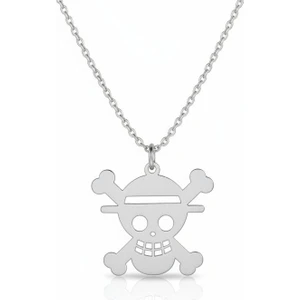 One Piece Skull Kolye - Paslanmaz Çelik