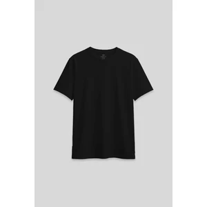Siyah O Yaka Standart Fit Basic Kadın T-Shirt - 97311