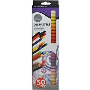 Daler Rowney Simply Yağlı Pastel Boya 50 Renk Kolay Uygulama ve Mükemmel Karışım Özelliği
