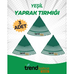 Trend Bahçe Plastik Yeşil Bahçe Tırmığı 3'lü Set