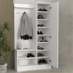 Idil %100 Mdf Portmanto - Ayakkabılık - Giyinme Odası Dolabı