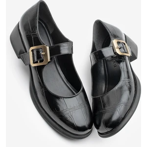 Kadın Tokalı Loafer Günlük Topuklu Ayakkabı Meniz