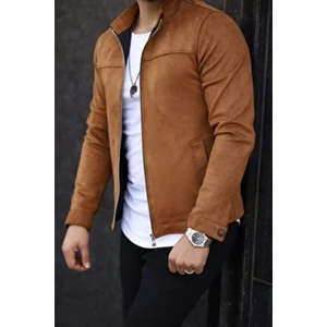 Erkek Taba Süet Baharlık Ceket