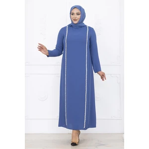 Amine Hüma Yakut Abiye Elbise Indigo