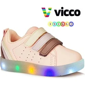 Işıklı Çocuk Ayakkabı Sun Bebe Poliüretan Tabanlı Şık Tasarım ve Rahat Kullanım