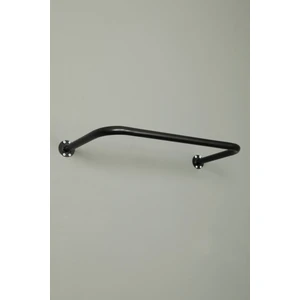 Yuvarlak Borudan Duvara Monte U Askı 60 cm Siyah