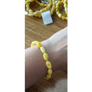 Kehribar Bileklik Badem Damarlı