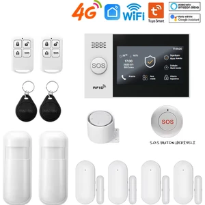 Tuya Akıllı Ev Güvenlik Alarm Sistemleri Kolay Kurulum (Sim Kart/google Asistan/amazon Alexa/uzaktan Bağlantı)