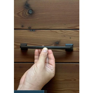 Beta Çizgili Siyah Alüminyum Metal Lüks Modern Mobilya Çekmece Mutfak Dolabı Kulpu 160MM-192MM