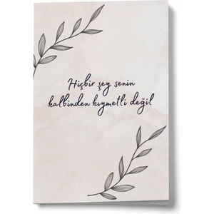 Senin Kalbinden Kıymetli Değil Mini Defter