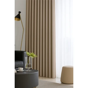 Bej Blackout, Işık Geçirmez, Karartma Perde, Pilesiz, Lüks, Tek Kanat, Güneşlik