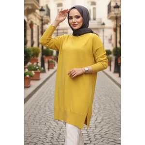 Hardal Tesettür Triko  Kazak Tunik 17203HR