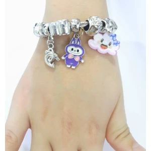 Çelik Bileklik Labubu Gülen Bulut Model Ayarlanabilir Çocuk Bilekliği