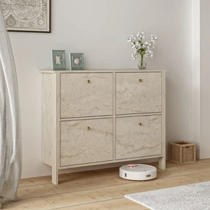 Luna Ayakkabılık Çok Amaçlı Dolap Dresuar Traverten