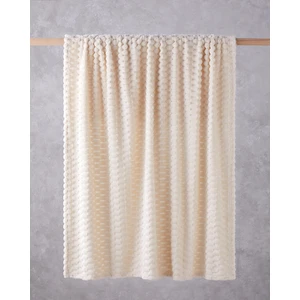 Tiny Bubbles Jakarlı Wellsoft Tv Battaniye 120X160 cm Krem