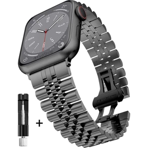 Apple Watch Seri 10 11 Uyumlu 46MM Uyumlu Paslanmaz Çelik Rolex Kordon