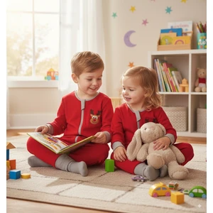 Nakışlı, Çift Taraflı Fermuarlı, Mikro Polar Bebek Çocuk Uyku Tulumu Unisex Tog 2