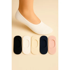 5 Çift Burun Dikişsiz Silikonlu Premium Çocuk Babet Çorap