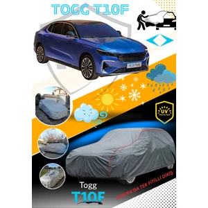 Togg T10F ile Birebir Uyumlu Miflonlu Premium Branda Oto Çadır Örtü