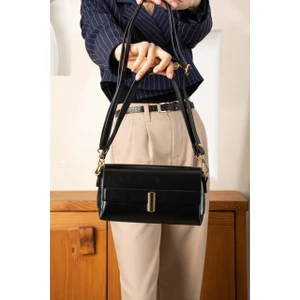 Asel Çanta Küçük siyah Baget Kadın El ve Omuz Çantası