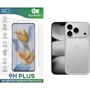 Iphone 17 Pro ile Uyumlu Ekran Koruyucu 9h Esnek Nano Cam Şeffaf