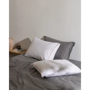 Madame Coco Isabelle %100 Pamuk 2'li Yastık Kılıfı - Beyaz/pudra