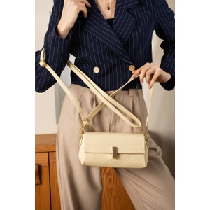 Asel Çanta Küçük  limon sarısı Baget Kadın El ve Omuz Çantası