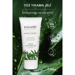 Yüz Yıkama Jeli Cilt Sıkılaştırıcı Organik Kenevir Temizleme Jeli 100 ml